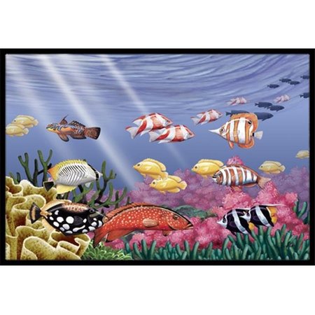 CAROLINES TREASURES Carolines Treasures PTW2032JMAT Undersea Fantasy 7 Indoor & Outdoor Mat; 24 x 36 in. PTW2032JMAT